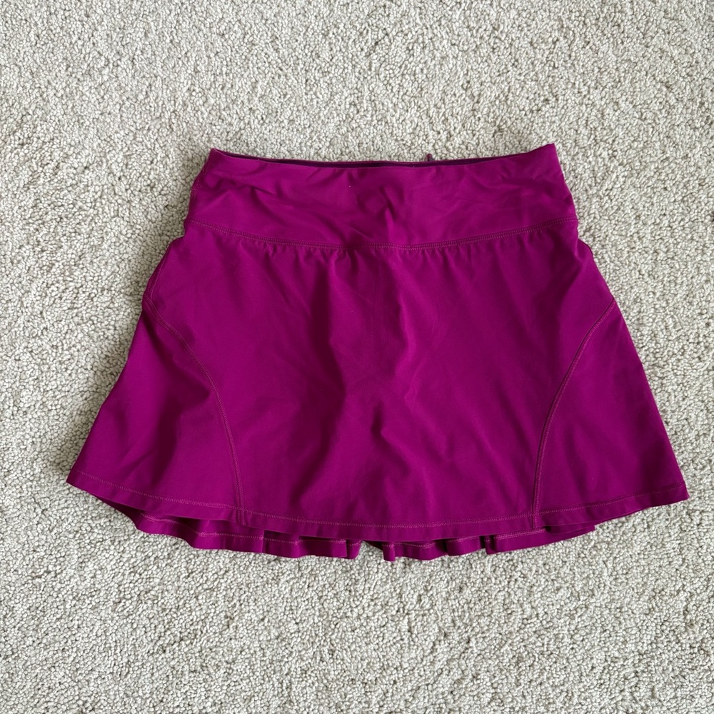 Magenta lululemon Pleated Tennis Skirt
